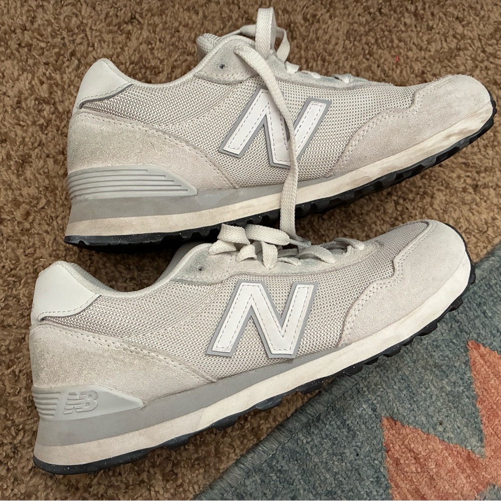 New Balance Light Gray Athletic Shoes worn once , great condition
